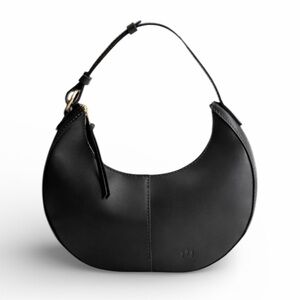 PORTLAND LEATHER Nora Shoulder Bag Pebbled Black